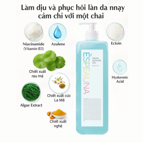 Espeauna Gel Làm Dịu Và Mát Da Azulene Gel Espeauna Gel Làm Dịu Và Mát Da Azulene Gel