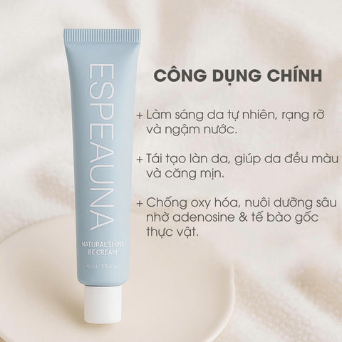 Espeauna Kem Dưỡng Nâng Tông Tự Nhiên Natural Shine Tone-Up Cream Espeauna Kem Dưỡng Nâng Tông Tự Nhiên Natural Shine Tone-Up Cream