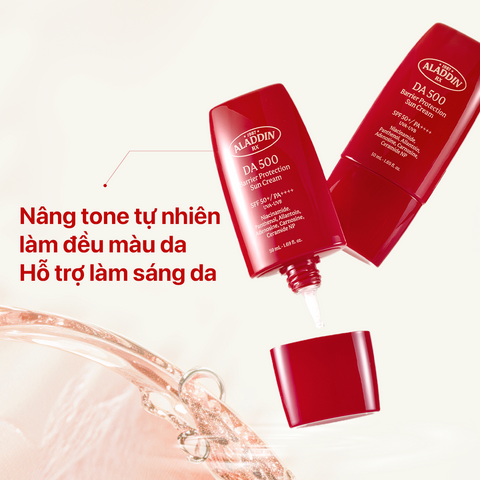 Kem chống nắng phổ rộng Aladdin Rx DA500 SPF 50+/ PA++++ Kem chống nắng phổ rộng Aladdin Rx DA500 SPF 50+/ PA++++