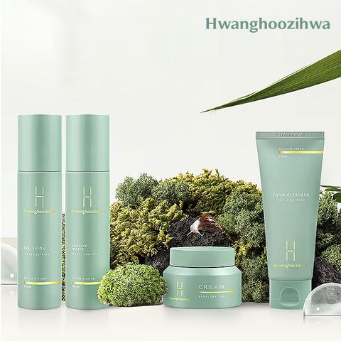 [Hwanghoozihwa] Korean High-End Snail Cosmetics Snail Edition Set 3+1 